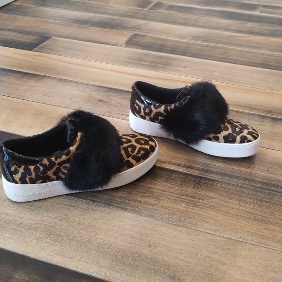 michael kors rabbit fur sneakers